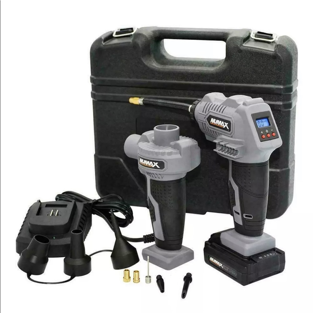 NuMax SH16VIPK Cordless 16-Volt Power Inflator and Air Pump Kit with Case